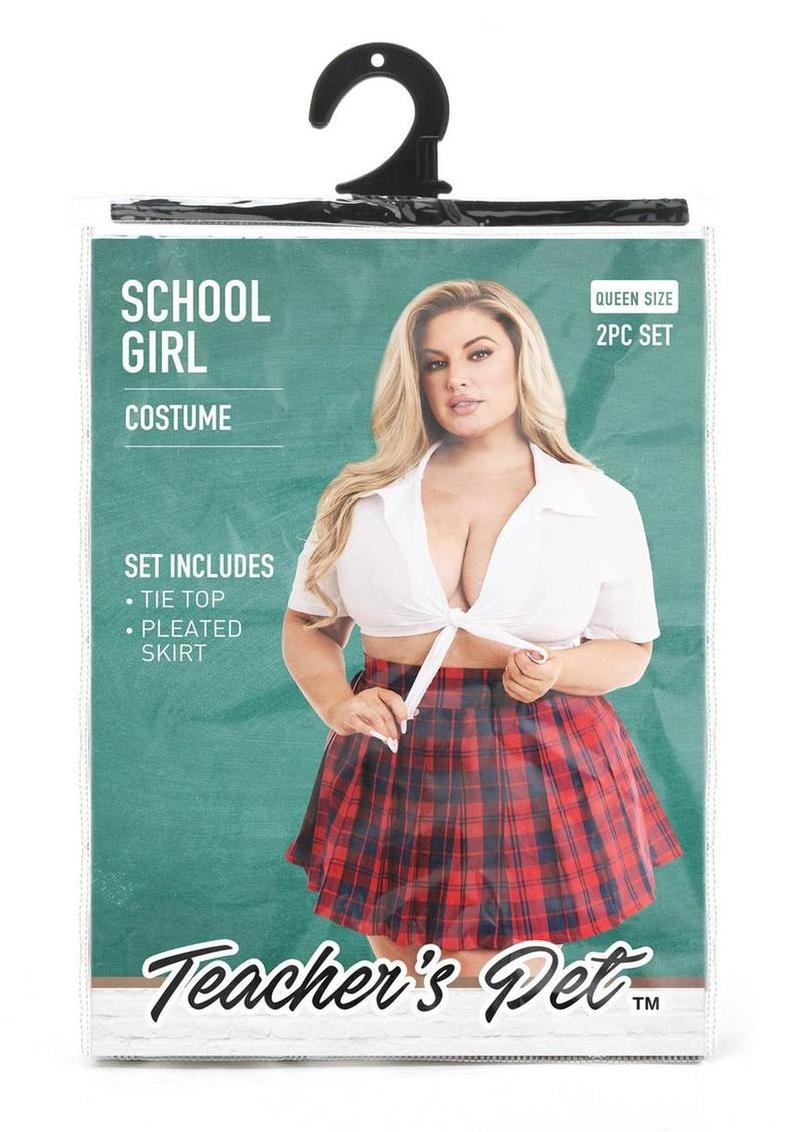 Teacher's Pet Schoolgirl Costume - Plus Size Fetish Wear