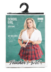 Teacher's Pet Schoolgirl Costume - Plus Size Fetish Wear