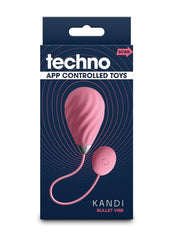 Techno Kandi Rechargeable Silicone App Compatible Egg - Blue