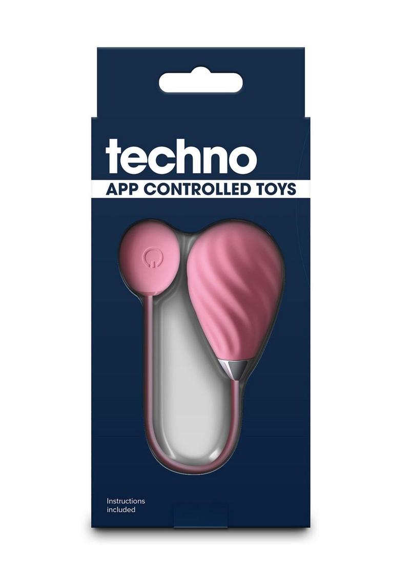 Techno Kandi Rechargeable Silicone App Compatible Egg - Blue