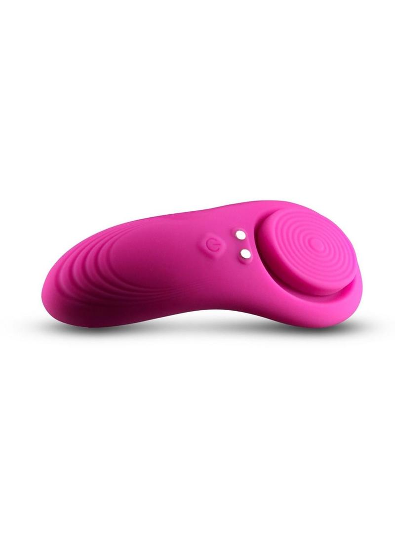 rechargeable silicone panty vibe with quiet motor and long distance smartphone control