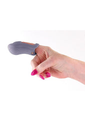 water resistant rechargeable finger vibe with multiple modes and app compatibility