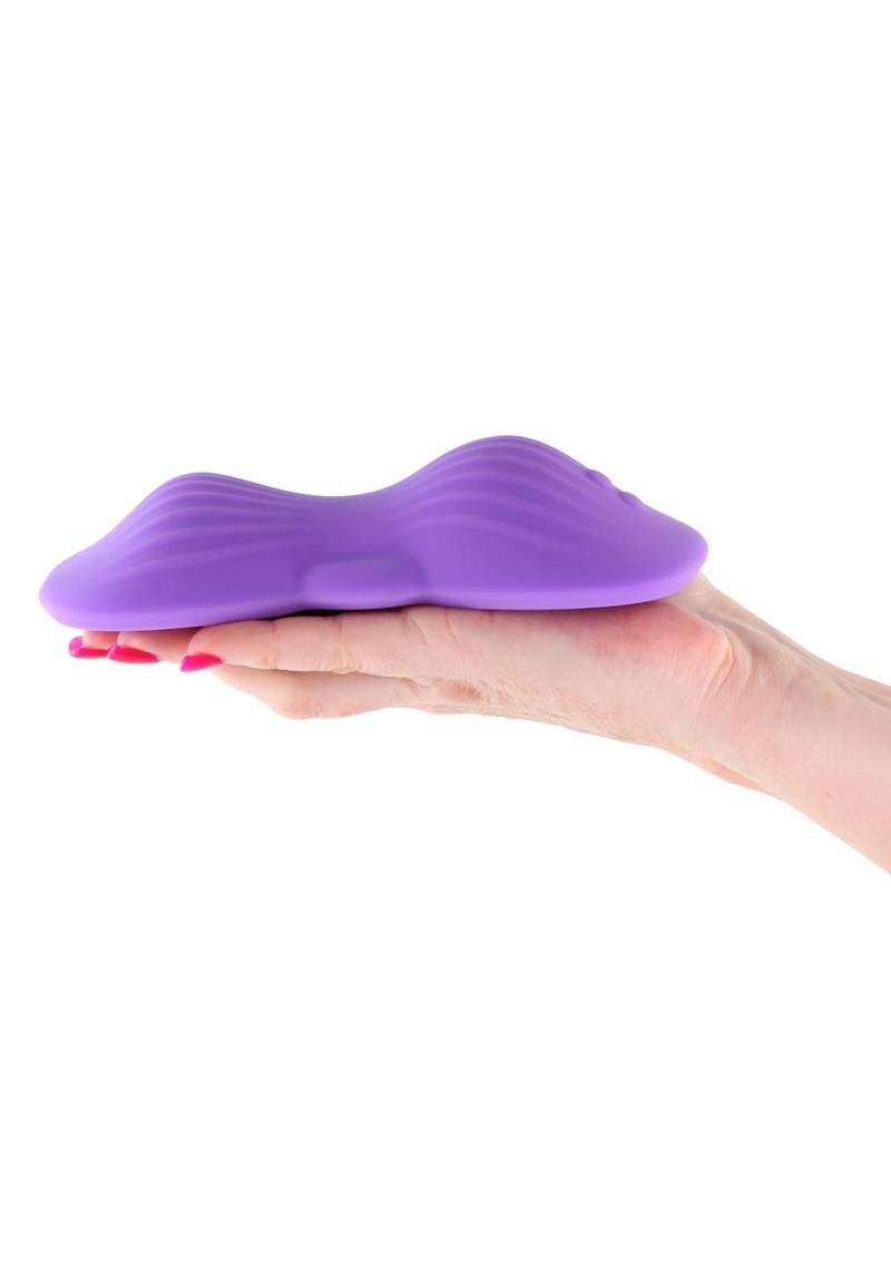 Techno Trap Rechargeable Silicone App Compatible Dual Motor Hands-Free Grinding Pad - Purple