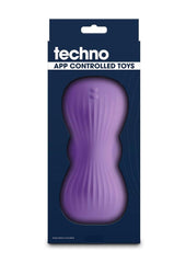 Techno Trap Rechargeable Silicone App Compatible Dual Motor Hands-Free Grinding Pad - Purple