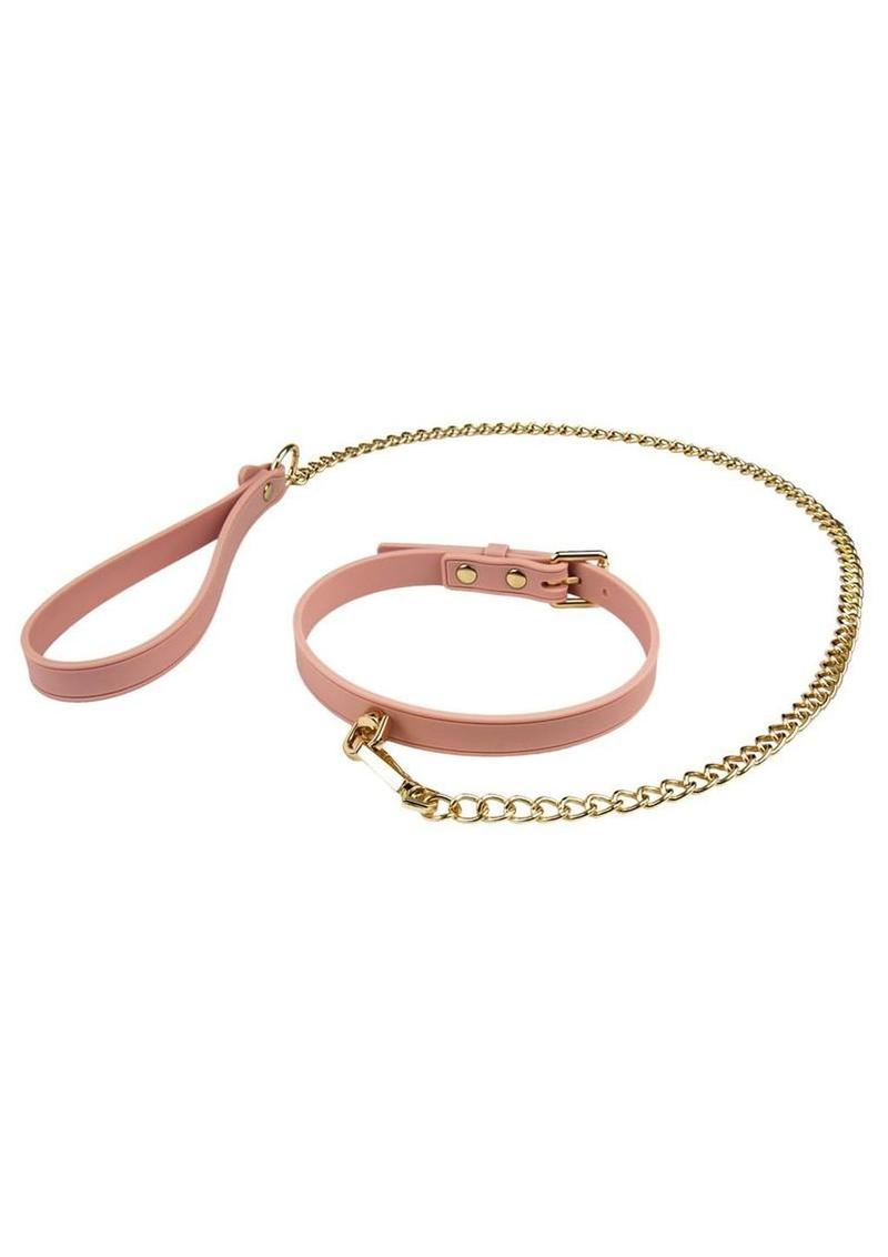silicone collar and leash bondage set
