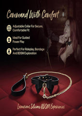 bondage collar and leash set comfortable flexible fit