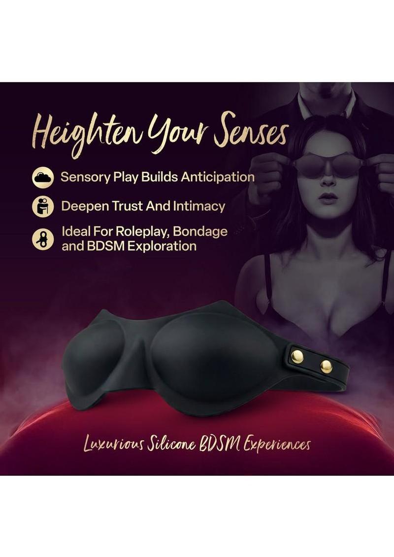 kink accessories adjustable silicone blindfold
