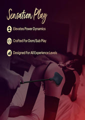 Spade shaped silicone crop for BDSM play