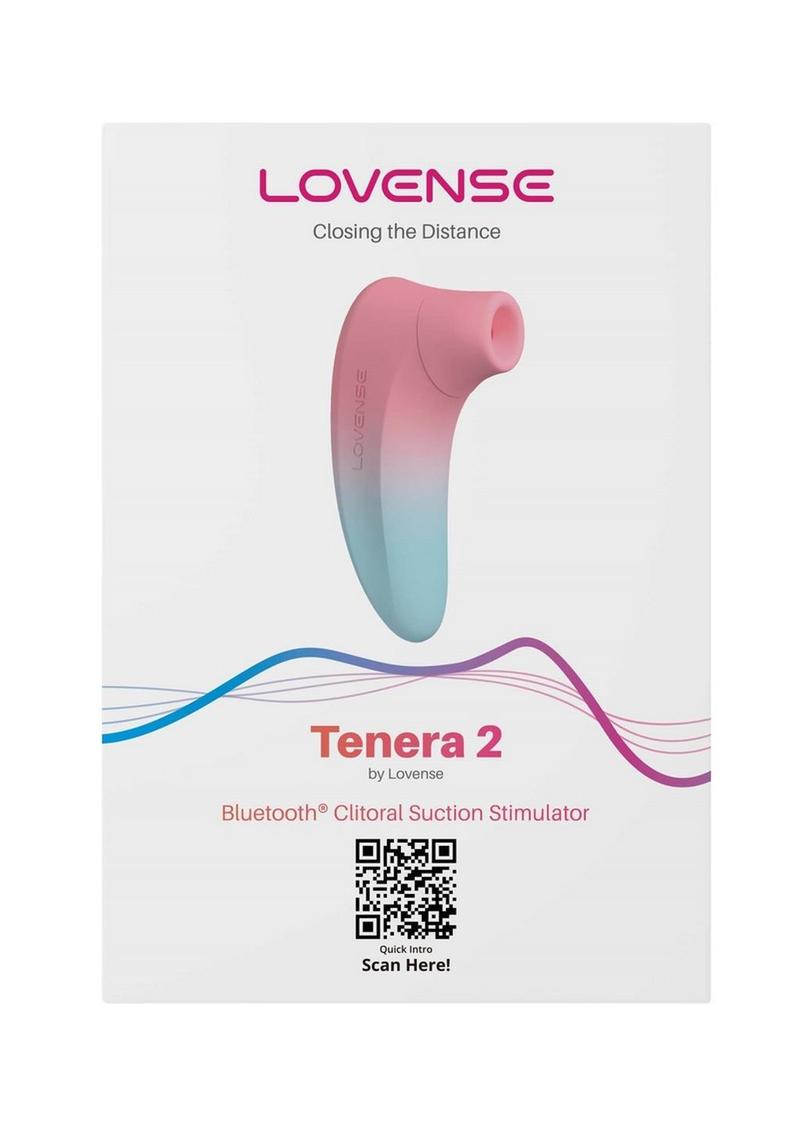 Tenera 2 Rechargeable Silicone Clitoral Suction Stimulator - Blue/Pink