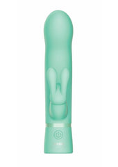 The Rabbit Company The Travel Rabbit Rechargeable Silicone Vibrator - Aqua/Blue