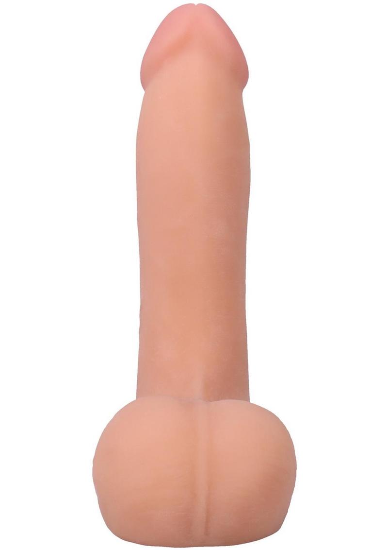 The Realistic Cock with Balls Ultraskyn Removable Vac-U-Lock Suction Cup - Vanilla - 7in