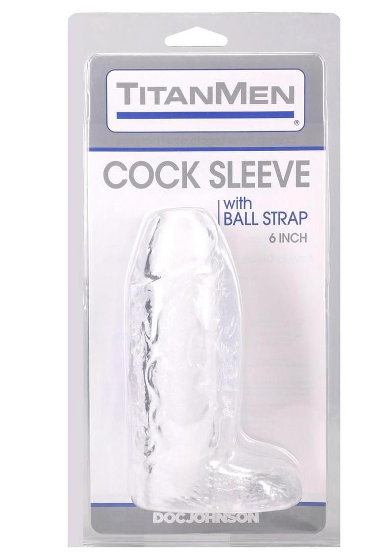 Cock sleeve styled with ball strap