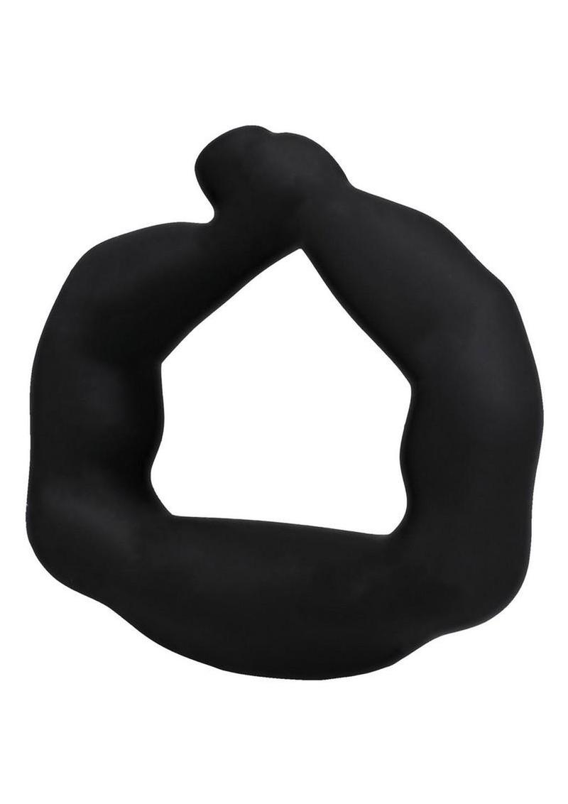 Silicone cock ring close up detail