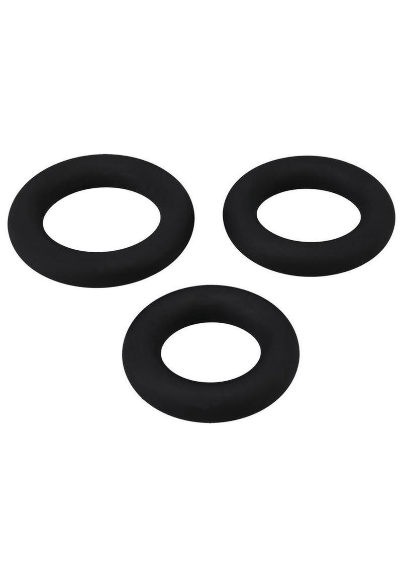 cock ring stretched to show elasticity
