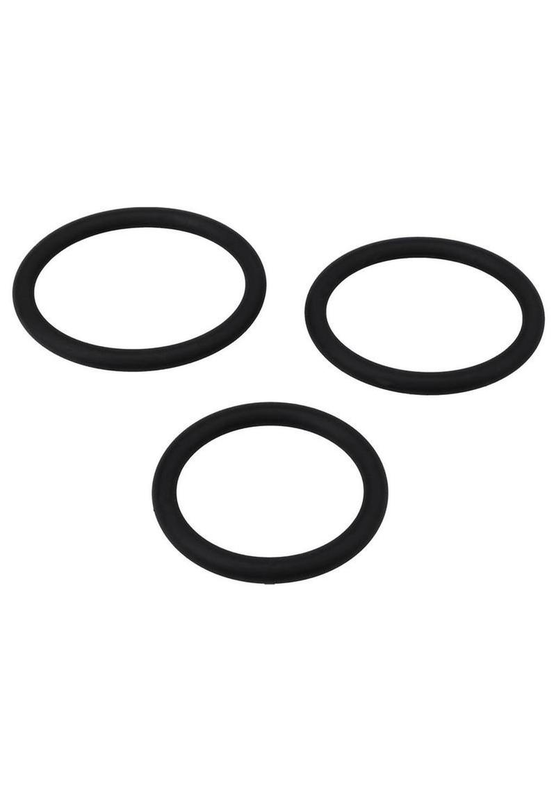 cock ring stretched to show elasticity