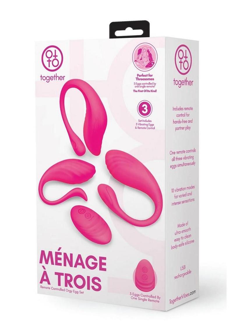 three egg vibrator set shot