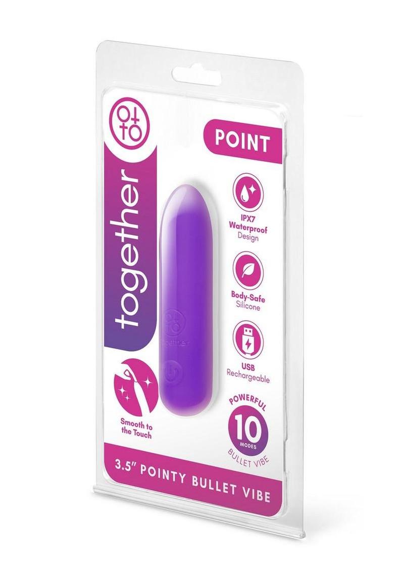 pointed tip purple bullet vibrator