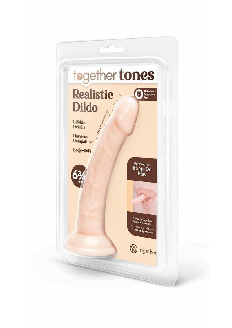 Harness compatible dildo for strap on play