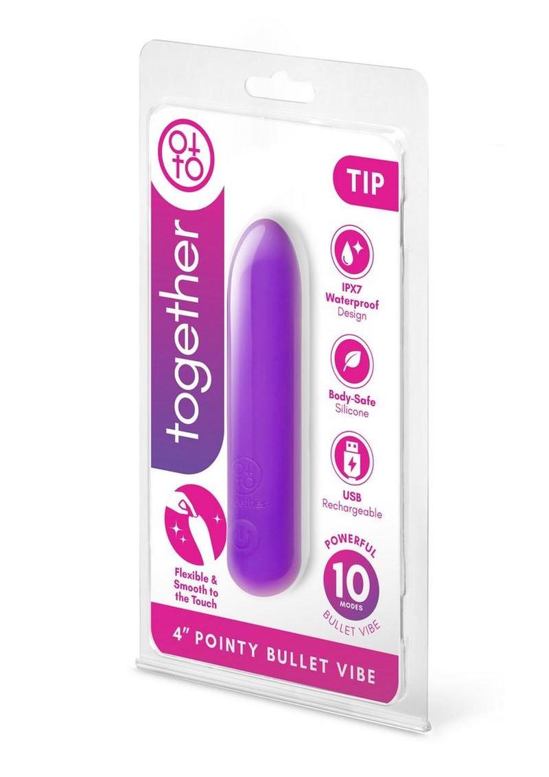 purple rounded tip mini vibrator