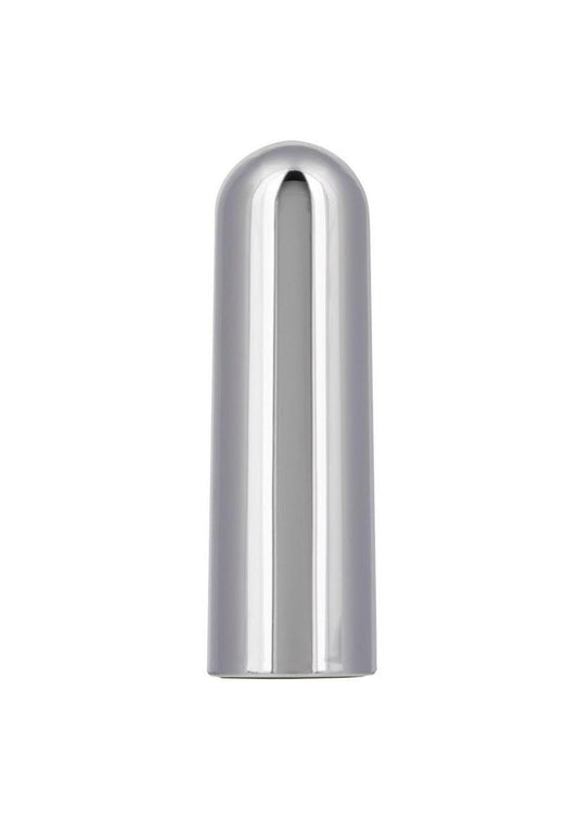 Turbo Buzz 10 Function Rechargeable Bullet - Silver - Bulk