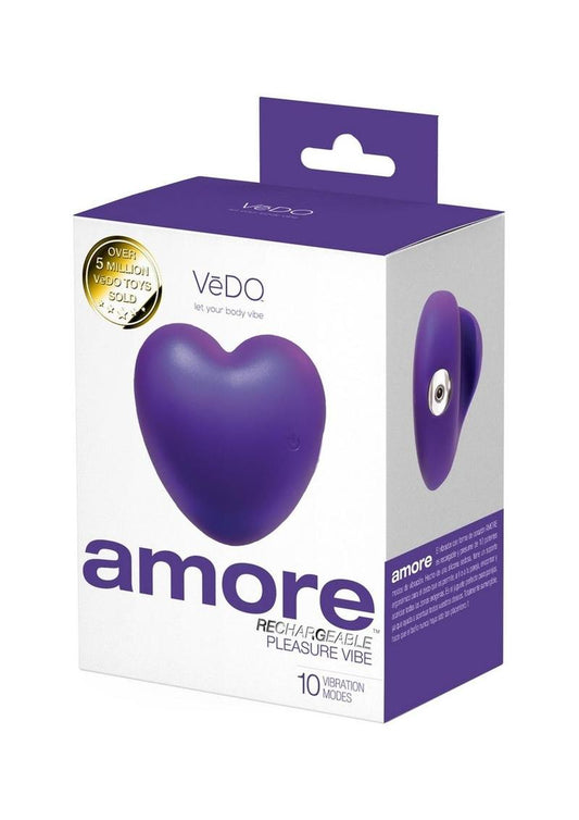 Vedo Amore Rechargeable Silicone Pleasure Massager - Purple