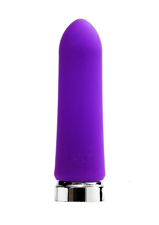 Vedo Bam Rechargeable Silicone Bullet Vibrator - Into You - Blue/Indigo