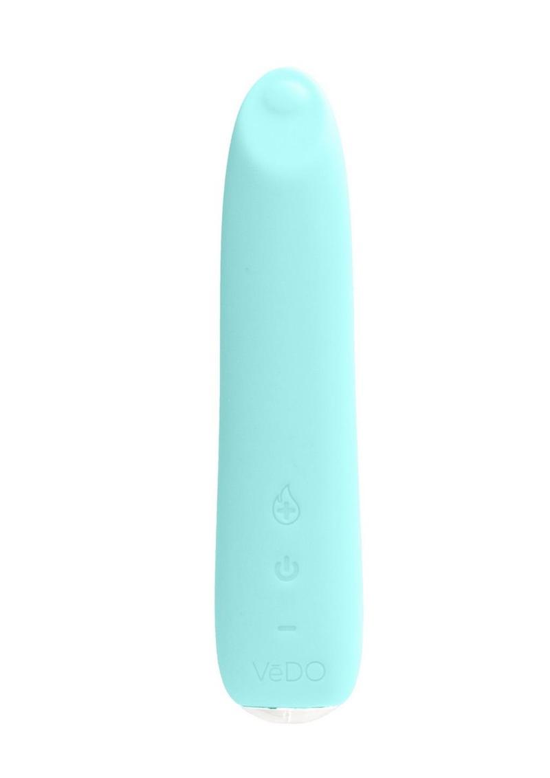 Vedo Boom Rechargeable Silicone Ultra Warming Vibrator - Teal/Turquoise