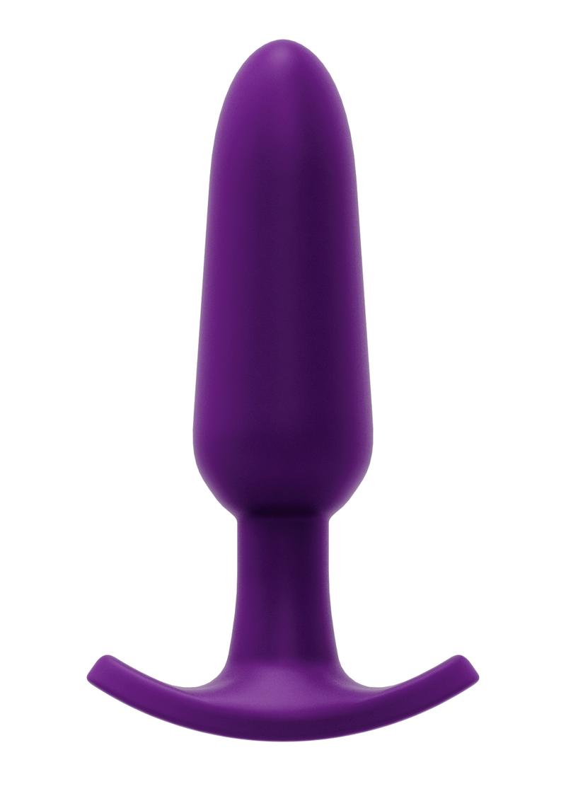 Vedo Bump Plus Rechargeable Silicone Anal Vibrator with Remote Control - Deep Purple/Purple