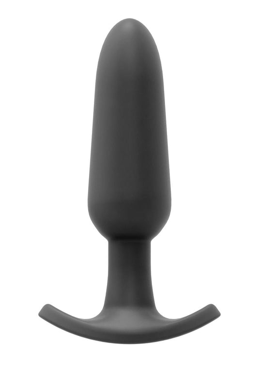 Vedo Bump Plus Rechargeable Silicone Anal Vibrator with Remote Control - Just - Black