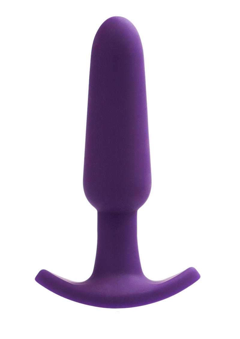 Vedo Bump Rechargeable Silicone Anal Vibrator - Deep Purple/Purple