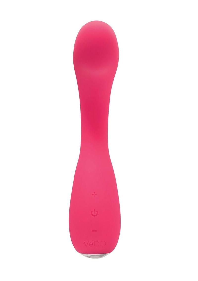 rechargeable g spot vibrator with flexible curved shaft