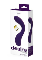 Vedo Desire Rechargeable Silicone G-Spot Vibrator - Purple