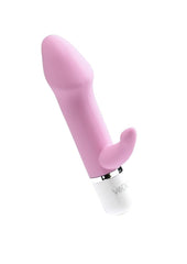 silicone mini vibrator with rabbit tickler