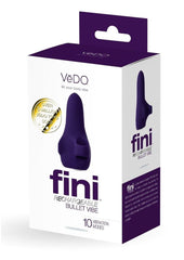 Vedo Fini Rechargeable Silicone Finger Vibrator - Purple