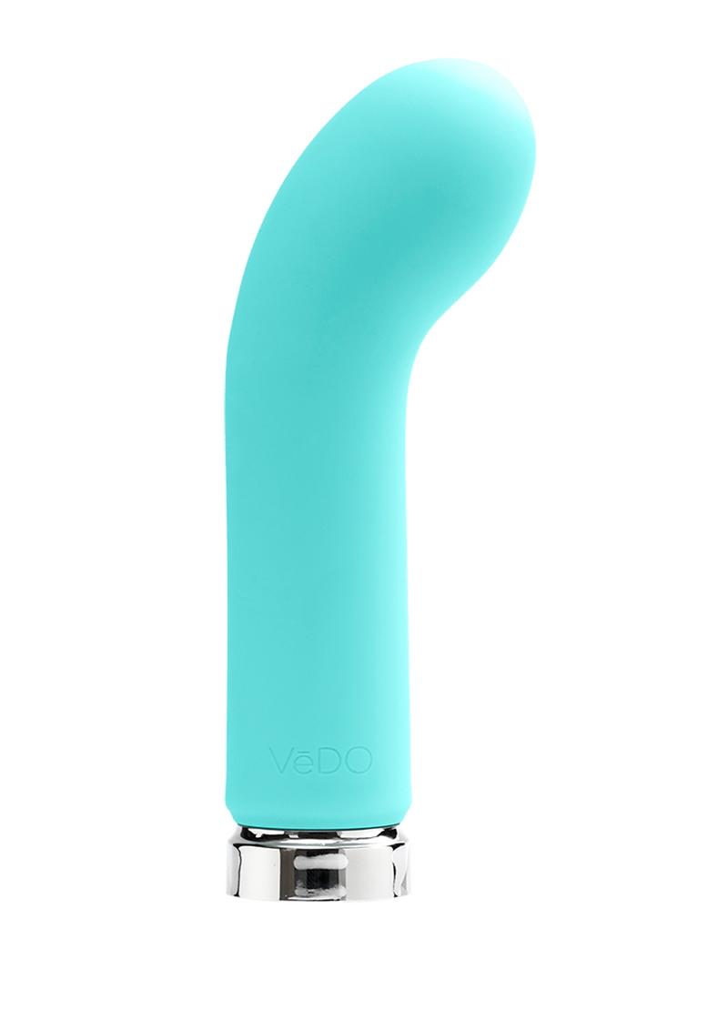 Vedo Gee Plus Rechargeable Silicone Bullet Vibrator - Tease Me - Teal/Turquoise