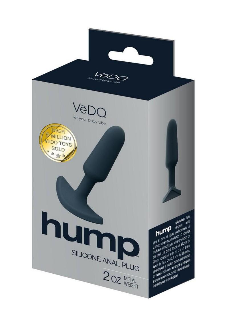 Vedo Hump Silicone Anal Plug - Black - 4.25in