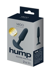 Vedo Hump Silicone Anal Plug - Black - 4.25in