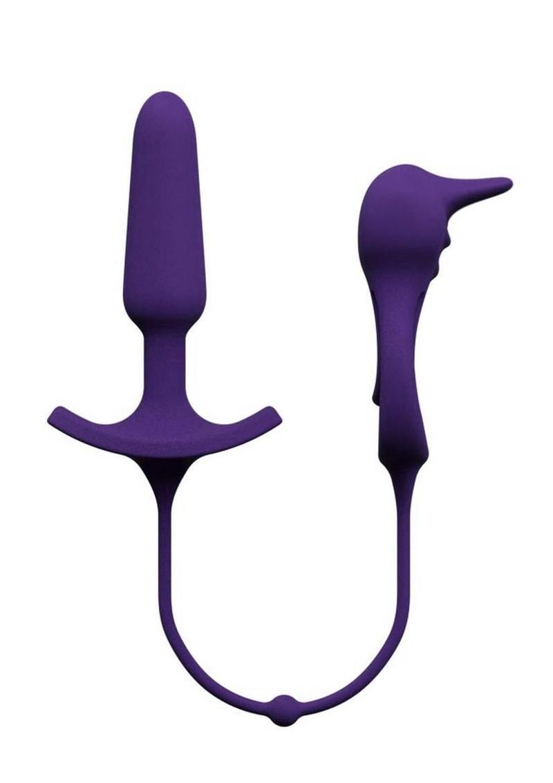 Adult toy store silicone anal plug with vibrating support ring