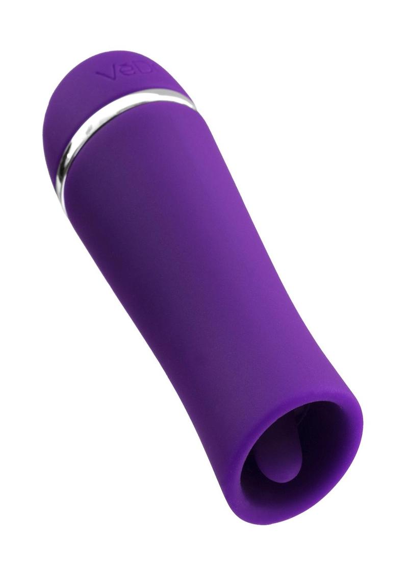 Vedo Liki Rechargeable Silicone Flicker Clitoral Vibrator - Deep Purple/Purple