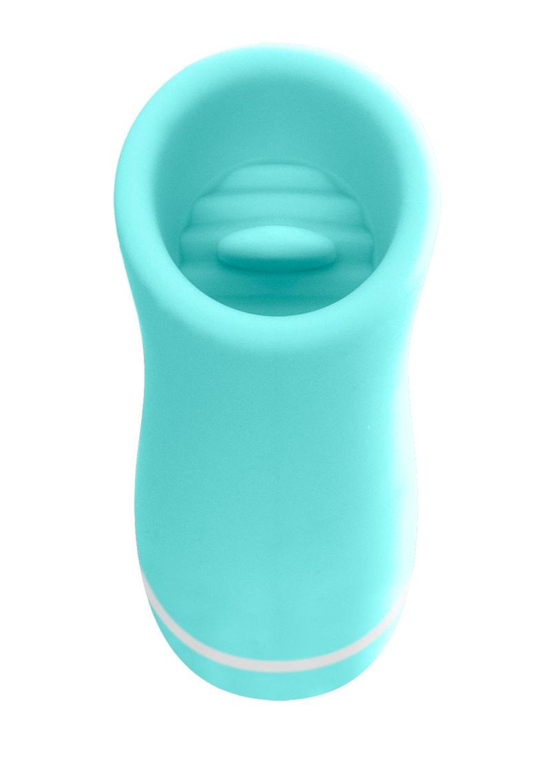 Vedo Liki Rechargeable Silicone Flicker Clitoral Vibrator - Teal