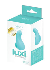 Vedo Luxi Silicone Rechargeable Clitoral Finger Vibrator - Aqua