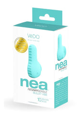 Vedo Nea Rechargeable Silicone Bullet Vibrator - Tease Me - Blue/Turquoise