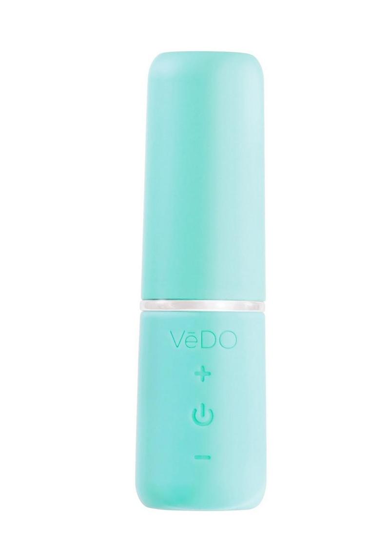 Vedo Retro Silicone Rechargeable Bullet - Blue/Turquoise