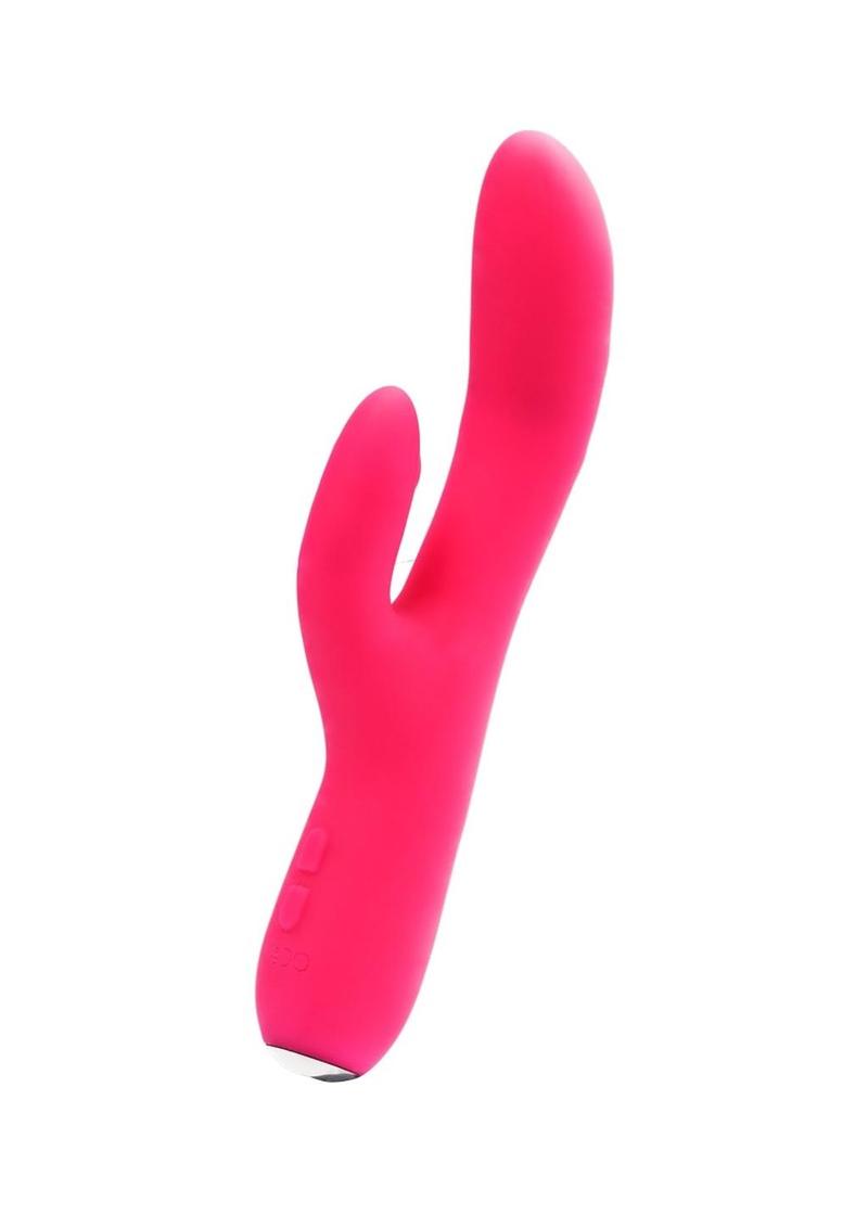Waterproof silicone rabbit vibrator for G-spot and clitoral play