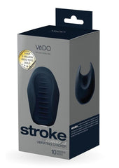 Vedo Stroke Silicone Rechargeable Vibrating Stroker - Black
