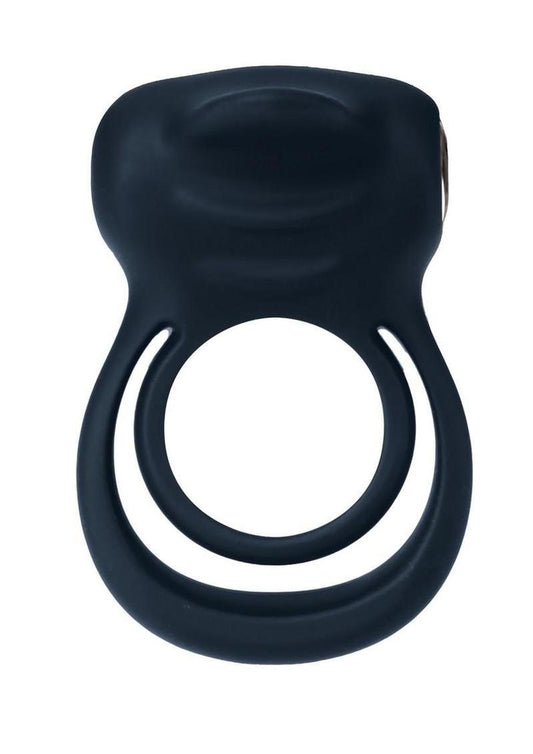 Rechargeable Silicone Cock Ring Vibrator Dual Ring | Primal Pleasure