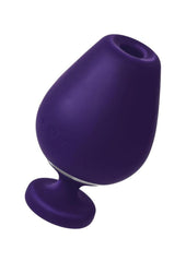 sonic clitoral vibrator with wine glass inspired design