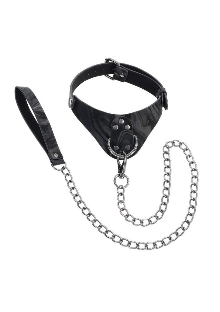 Kit De Jeu De Rôles Pour Couples - Collier Et Menottes En Simili Cuir Avec Laisse - Neuf