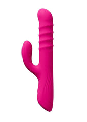 luxury female vibrator with rotating beads

