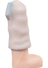 soft elastic male and female intimate massager toy close up